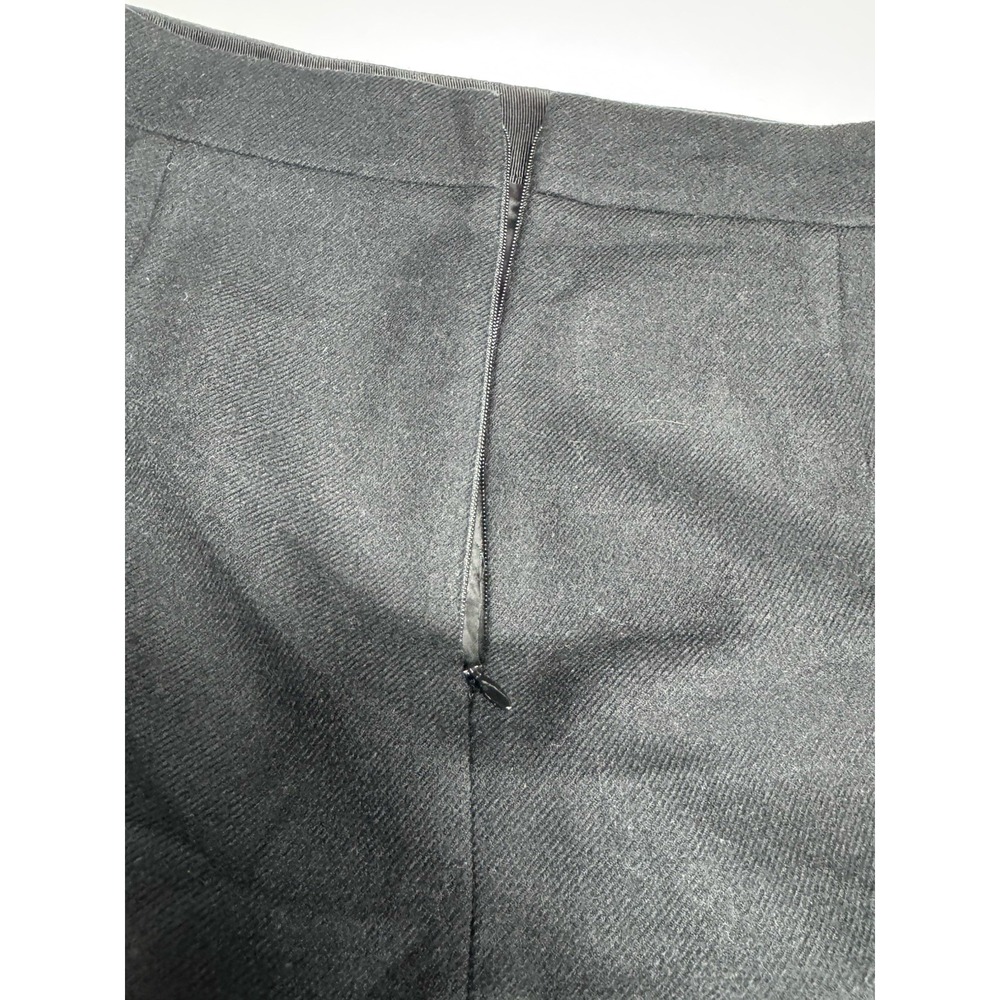 J. Crew The Pencil Skirt Women's Size 4 Black Wool Back Slit Lined Office Preppy - Picture 10 of 10
